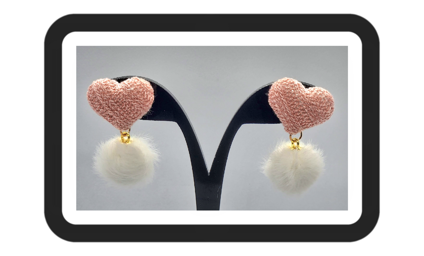 Heart Fuzzy Earrings