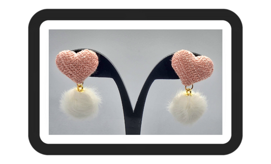 Heart Fuzzy Earrings